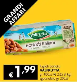 Maxi Supermercati Fagioli borlotti VALFRUTTA offerta