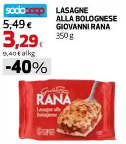 Extracoop Lasagne alla bolognese Giovanni Rana offerta