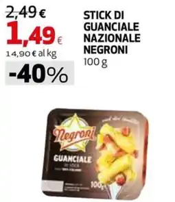 Extracoop Stick di guanciale nazionale Negroni offerta