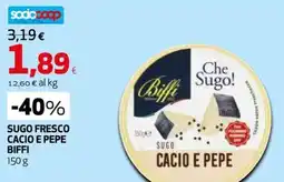 Extracoop Sugo fresco cacio e pepe Biffi offerta