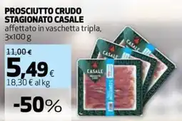 Extracoop Prosciutto crudo stagionato Casale offerta