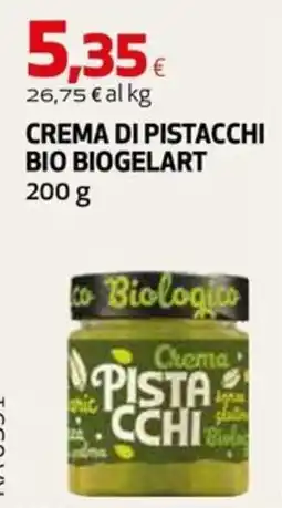 Extracoop Crema di pistacchi Bio Biogelart offerta