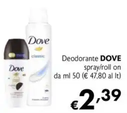 Maxi Supermercati Deodorante DOVE offerta