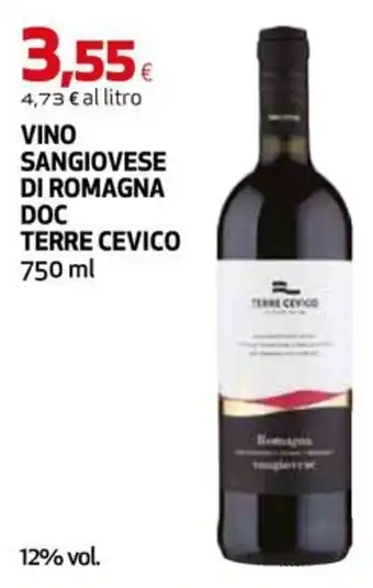 Vino Sangiovese di Romagna DOC Terre Cevico
