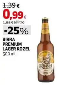 Extracoop Birra Premium Lager Kozel offerta