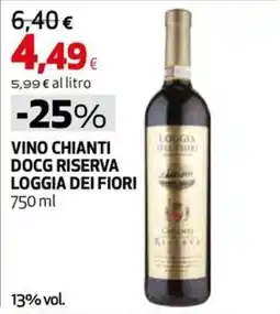 Extracoop Vino Chianti DOCG Riserva Loggia dei Fiori offerta