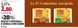 Extracoop Biscotti integrali 5 cereali Oro Saiwa offerta