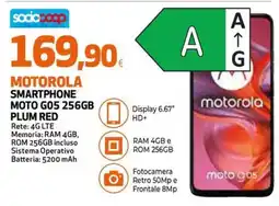 Extracoop Motorola Smartphone Moto G05 256GB Plum Red offerta