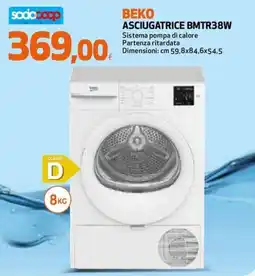 Extracoop Beko asciugatrice bmtr38w offerta