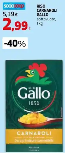 Extracoop Riso Carnaroli Gallo offerta