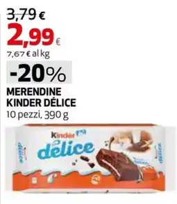 Extracoop Merendine Kinder Délice offerta