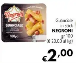 Maxi Supermercati Guanciale in stick Negroni offerta