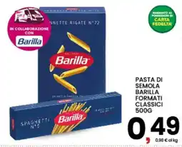 Interspar Pasta di semola Barilla formati classici offerta