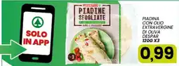 Interspar Piadine sfogliate con olio extravergine di oliva Despar offerta