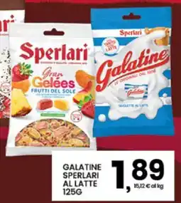 Interspar Galatine Sperlari al latte offerta