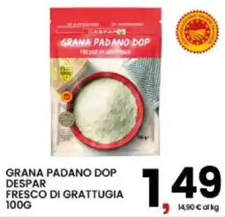 Interspar Grana Padano DOP Despar fresco di grattugia offerta