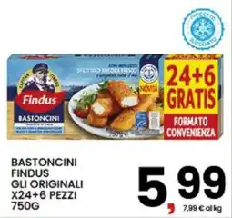 Interspar Bastoncini Findus offerta