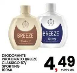Interspar Deodorante profumato Breeze Classico 67/ Sporting offerta