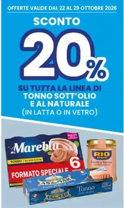 Interspar Tonno sott'olio e al naturale offerta