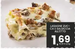 Interspar Lasagne zucchina e salsiccia all'etto offerta