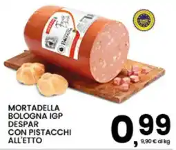 Interspar Mortadella Bologna IGP Despar con pistacchi all'etto offerta