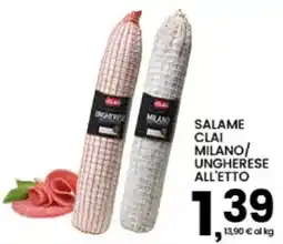 Interspar Salame Clai Milano/Ungherese offerta