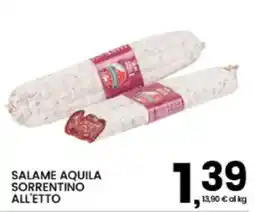 Interspar Salame Aquila Sorrentino all'etto offerta