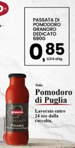 Interspar Passata di pomodoro Granoro dedicato offerta