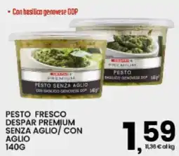 Interspar Pesto fresco Despar Premium senza aglio offerta