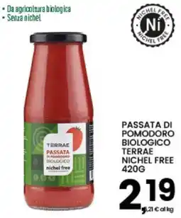 Interspar Passata di pomodoro biologico Terrae Nichel Free offerta