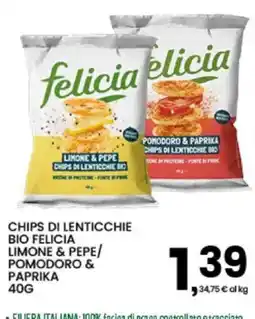 Interspar Chips di lenticchie bio Felicia offerta
