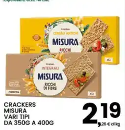 Interspar Crackers Misura offerta