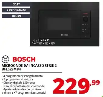 Bosch microonde da incasso serie 2
