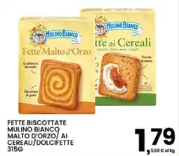 Interspar Fette biscottate Mulino Bianco Malto d'orzo/ai cereali/dolcifette offerta