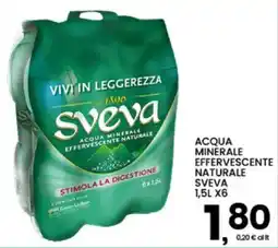 Interspar Acqua minerale effervescente naturale Sveva offerta