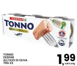 Interspar Tonno Despar all'olio di oliva offerta