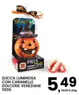 Interspar Zucca luminosa con caramelle dolcerie veneziane offerta
