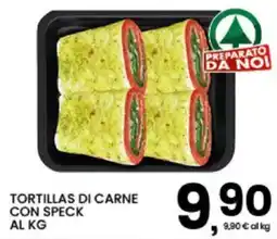 Interspar Tortillas di carne con speck offerta