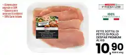 Interspar Fette sottili di petto di pollo Despar Premium offerta