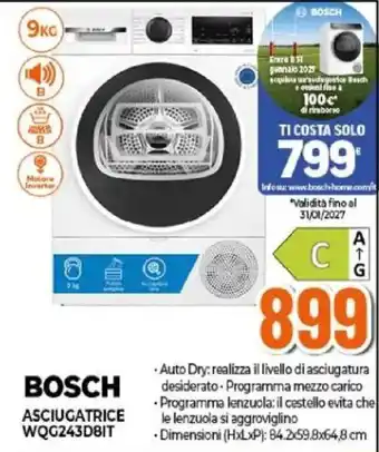 Bosch asciugatrice WQG243D8IT