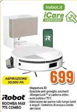Expert iRobot Roomba Max 775 Combo offerta