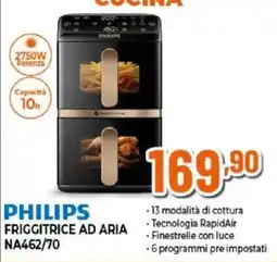 Expert Philips friggitrice ad aria na462/70 offerta