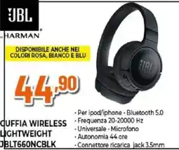 Expert JBL Cuffia wireless lightweight offerta