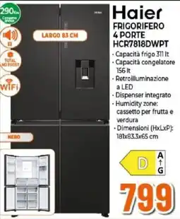 Expert Haier frigorifero 4 porte offerta