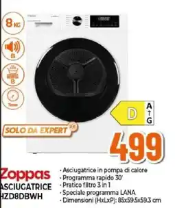 Expert Zoppas Asciugatrice offerta