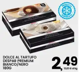 Interspar Dolce al tartufo Despar Premium Bianco/Nero offerta