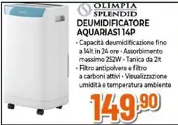 Expert Olimpia Splendid deumidificatore AquariaS1 14P offerta