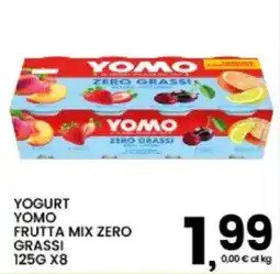 Interspar Yogurt Yomo frutta mix zero grassi offerta
