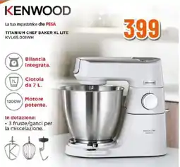 Expert Kenwood Titanium Chef Baker XL Lite offerta