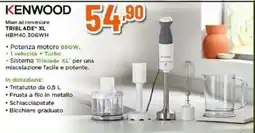 Expert Kenwood Mixer ad immersione TRIBLADE® XL offerta